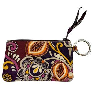 Vera Bradley Safari Sunset Retired Zip ID Case Keychain